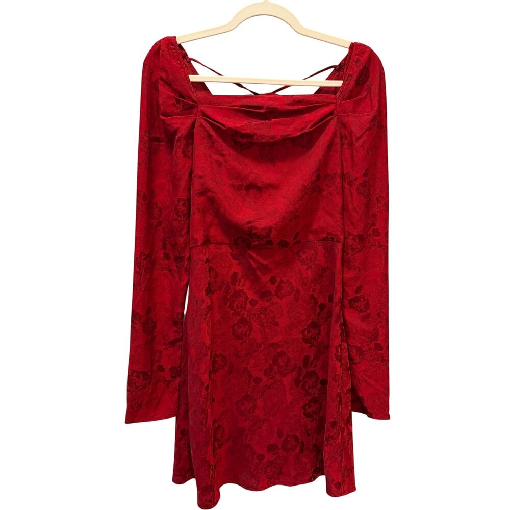 Lost + Wander Rouge Vine Red Mini Dress